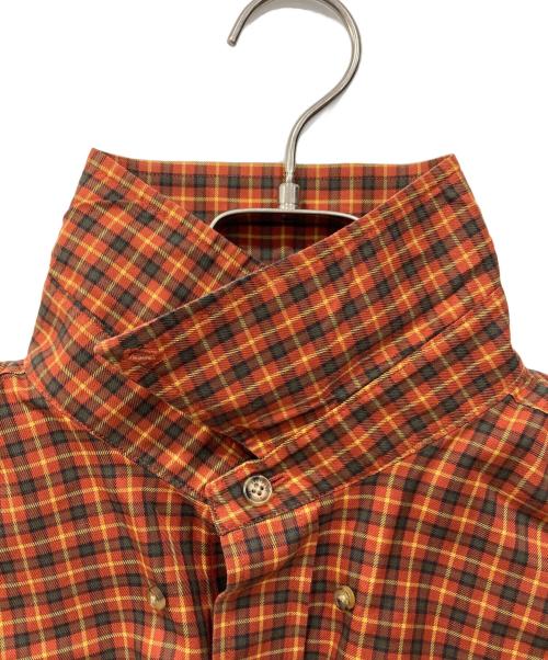BROOKS BROTHERS（ブルックスブラザーズ）BROOKS BROTHERS (ブルックスブラザーズ) オーバーサイズチェックシャツ オレンジ サイズ:Lの古着・服飾アイテム