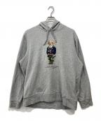 POLO RALPH LAURENポロ・ラルフローレン）の古着「ポロベア プリントパーカー」｜グレー