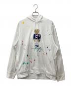 POLO RALPH LAURENポロ・ラルフローレン）の古着「ポロベア プリントパーカー」｜ホワイト