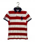 POLO RALPH LAURENポロ・ラルフローレン）の古着「ポロシャツ」｜レッド×ホワイト