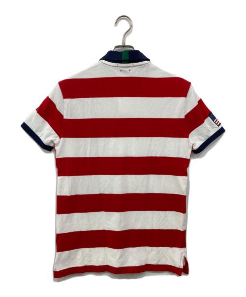 POLO RALPH LAUREN（ポロ・ラルフローレン）POLO RALPH LAUREN (ポロ・ラルフローレン) ポロシャツ レッド×ホワイト サイズ:Sの古着・服飾アイテム