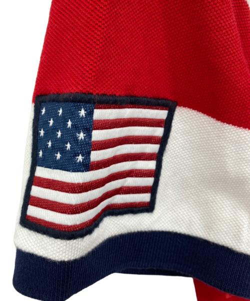 POLO RALPH LAUREN（ポロ・ラルフローレン）POLO RALPH LAUREN (ポロ・ラルフローレン) ポロシャツ レッド×ホワイト サイズ:Sの古着・服飾アイテム