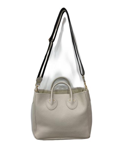 YOUNG & OLSEN The DRYGOODS STORE（ヤングアンドオルセン ザ ドライグッズストア）YOUNG & OLSEN The DRYGOODS STORE (ヤングアンドオルセン ザ ドライグッズストア) 2WAYレザートートバッグ ホワイトの古着・服飾アイテム