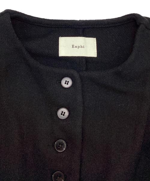 Eaphi（エフィ）Eaphi (エフィ) CURVE CUT LINE JACKET ブラック サイズ:Freeの古着・服飾アイテム