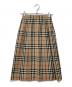 Burberry's（バーバリー）の古着「ノバチェックプリーツスカート」｜ベージュ