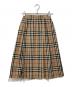 Burberry's (バーバリー) ノバチェックプリーツスカート ベージュ サイズ:7AR：10000円