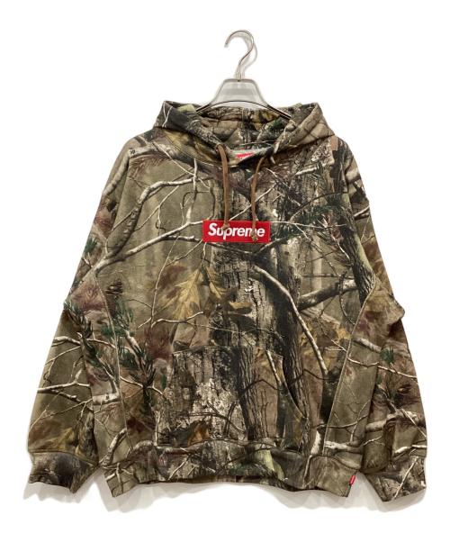 SUPREME（シュプリーム）SUPREME (シュプリーム) リアルツリーAPカモ ボックスロゴフーデッドスウェットシャツ ベージュ サイズ:Lの古着・服飾アイテム