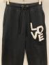 BURBERRY (バーバリー) LOVE ロゴ スウェットパンツ ブラック サイズ:XXS：12000円