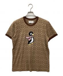 COACH（コーチ）の古着「モノグラムTシャツ」｜ブラウン