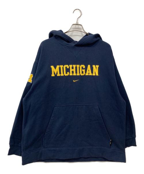 NIKE（ナイキ）NIKE (ナイキ) MICHIGANロゴプルオーバーパーカー ネイビー サイズ:XLの古着・服飾アイテム
