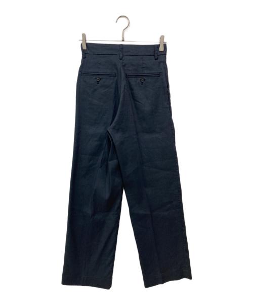 YANUK（ヤヌーク）YANUK (ヤヌーク) ワイドスラックス ネイビー サイズ:Sの古着・服飾アイテム