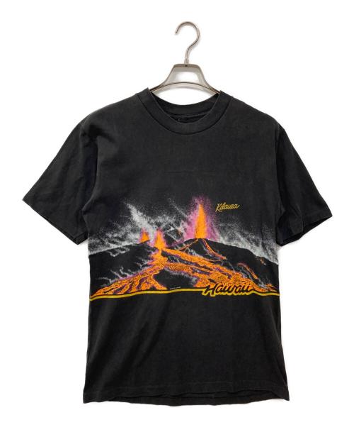 USED（ユーズド）USED (ユーズド) プリントTシャツ ブラック サイズ:不明の古着・服飾アイテム
