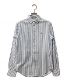RALPH LAUREN（ラルフローレン）の古着「ボタンダウンシャツ」｜ホワイト×ブルー
