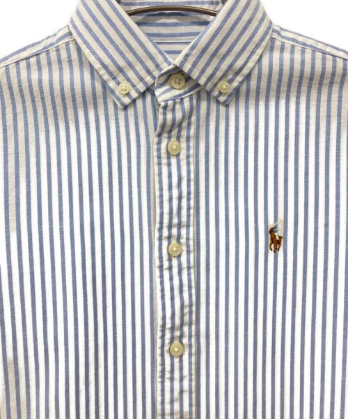RALPH LAUREN（ラルフローレン）RALPH LAUREN (ラルフローレン) ボタンダウンシャツ ホワイト×ブルーの古着・服飾アイテム