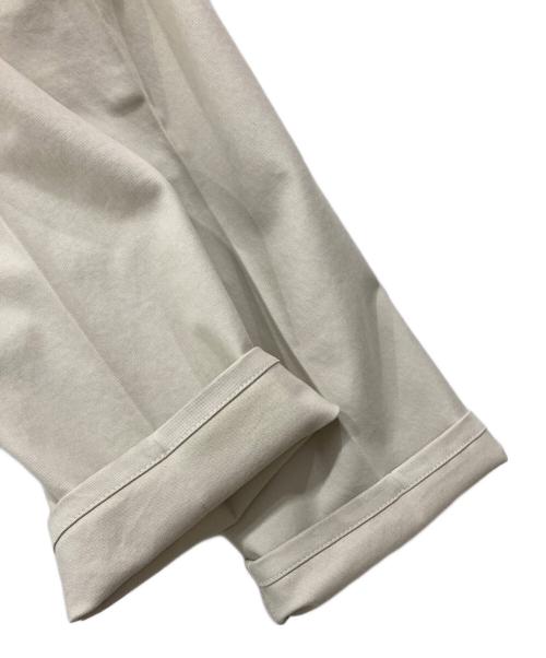 PT TORINO（ピーティートリノ）PT TORINO (ピーティートリノ) ワイドテーパードパンツ アイボリー サイズ:SIZE 111cm (W44)の古着・服飾アイテム