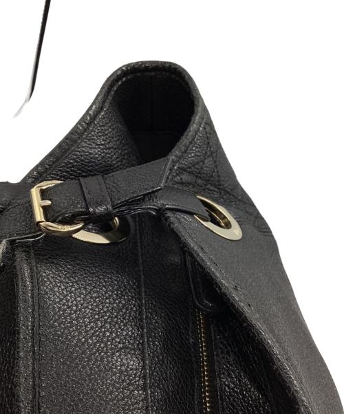 Christian Dior（クリスチャン ディオール）Christian Dior (クリスチャン ディオール) カナージュレザーハンドバッグ ブラックの古着・服飾アイテム