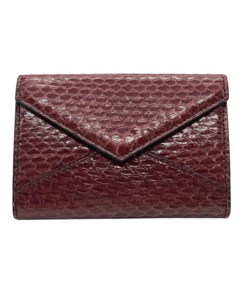 Cartier（カルティエ）Cartier (カルティエ) パイソンカードケース レッドの古着・服飾アイテム
