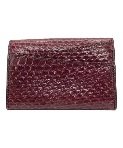 Cartier（カルティエ）Cartier (カルティエ) パイソンカードケース レッドの古着・服飾アイテム