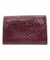 Cartier (カルティエ) パイソンカードケース レッド：5000円