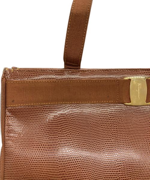 Salvatore Ferragamo（サルヴァトーレ フェラガモ）Salvatore Ferragamo (サルヴァトーレ フェラガモ) トートバッグ ブラウンの古着・服飾アイテム