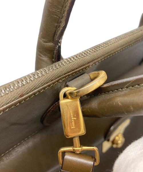 Salvatore Ferragamo（サルヴァトーレ フェラガモ）Salvatore Ferragamo (サルヴァトーレ フェラガモ) 2WAYバッグ ブラウンの古着・服飾アイテム