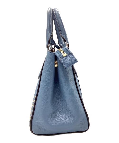 MICHAEL KORS（マイケル・コース）MICHAEL KORS (マイケル・コース) スタッズショルダーバッグ ブルーの古着・服飾アイテム