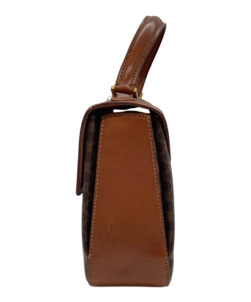 CELINE（セリーヌ）CELINE (セリーヌ) マカダムハンドバッグ ブラウンの古着・服飾アイテム