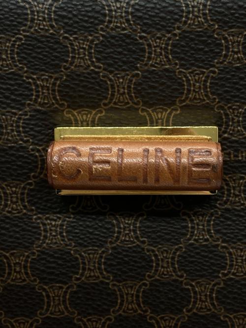 CELINE（セリーヌ）CELINE (セリーヌ) マカダムハンドバッグ ブラウンの古着・服飾アイテム