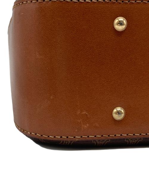 CELINE（セリーヌ）CELINE (セリーヌ) マカダムハンドバッグ ブラウンの古着・服飾アイテム