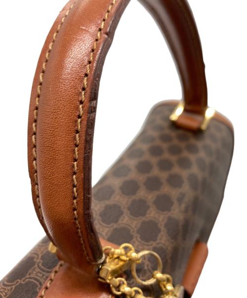 CELINE（セリーヌ）CELINE (セリーヌ) マカダムハンドバッグ ブラウンの古着・服飾アイテム