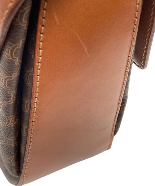 CELINE（セリーヌ）CELINE (セリーヌ) マカダムハンドバッグ ブラウンの古着・服飾アイテム