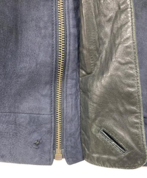 BONZ NEW ZEALAND（ボンズ ニュージーランド）BONZ NEW ZEALAND (ボンズ ニュージーランド) ラムスキンジャケット ネイビー サイズ:Sの古着・服飾アイテム