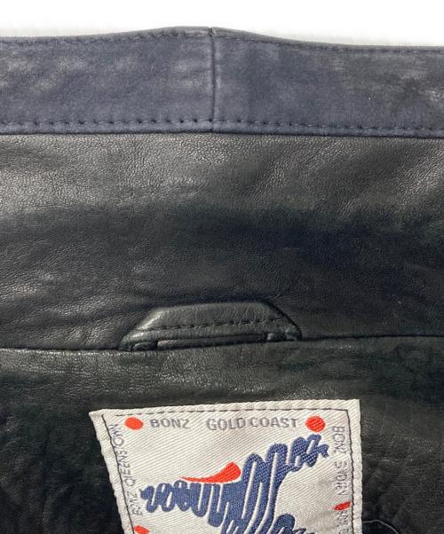 BONZ NEW ZEALAND（ボンズ ニュージーランド）BONZ NEW ZEALAND (ボンズ ニュージーランド) ラムスキンジャケット ネイビー サイズ:Sの古着・服飾アイテム