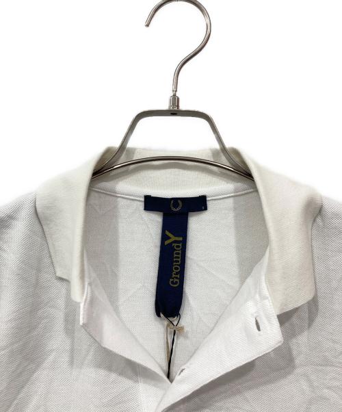 FRED PERRY（フレッドペリー）FRED PERRY (フレッドペリー) GROUND Y (グラウンドワイ) ポロシャツ ホワイト サイズ:S 未使用品の古着・服飾アイテム