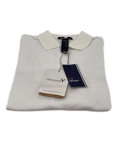 FRED PERRY（フレッドペリー）FRED PERRY (フレッドペリー) GROUND Y (グラウンドワイ) ポロシャツ ホワイト サイズ:S 未使用品の古着・服飾アイテム