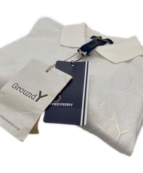 FRED PERRY（フレッドペリー）FRED PERRY (フレッドペリー) GROUND Y (グラウンドワイ) ポロシャツ ホワイト サイズ:S 未使用品の古着・服飾アイテム