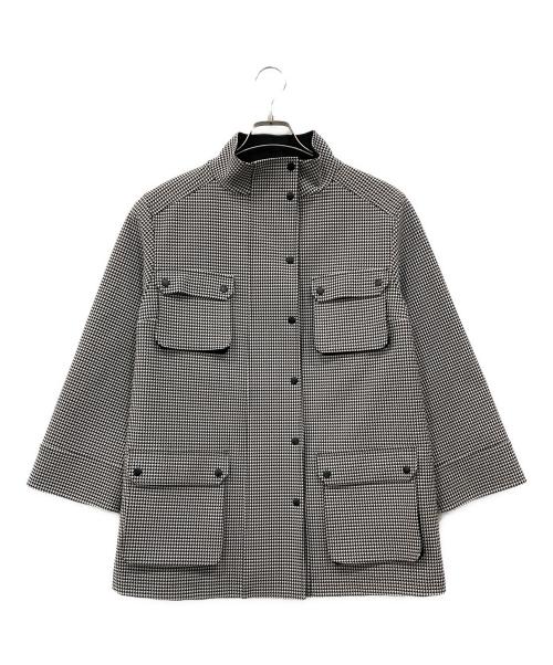 TAE ASHIDA（タエ アシダ）TAE ASHIDA (タエ アシダ) スタンドカラージャケット ブラック×ホワイト サイズ:Sの古着・服飾アイテム