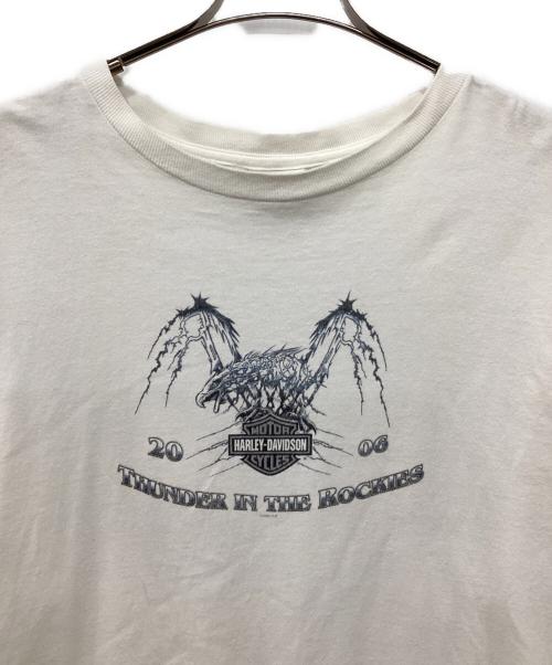 HARLEY-DAVIDSON（ハーレーダビッドソン）HARLEY-DAVIDSON (ハーレーダビッドソン) プリントカットソー ホワイト サイズ:Lの古着・服飾アイテム