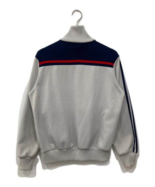 adidas（アディダス）adidas (アディダス) トラックジャケット グレー×ネイビー サイズ:Mの古着・服飾アイテム
