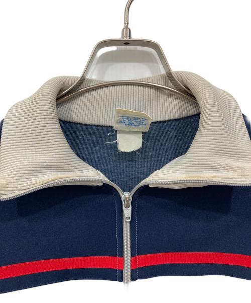 adidas（アディダス）adidas (アディダス) トラックジャケット グレー×ネイビー サイズ:Mの古着・服飾アイテム