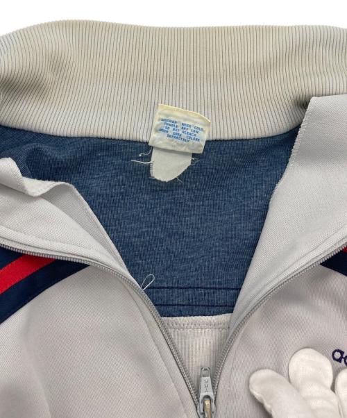 adidas（アディダス）adidas (アディダス) トラックジャケット グレー×ネイビー サイズ:Mの古着・服飾アイテム