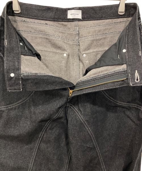 ANDER HUNK（アンダーハンク）ANDER HUNK (アンダーハンク) ワイドデニムパンツ ブラック サイズ:Lの古着・服飾アイテム