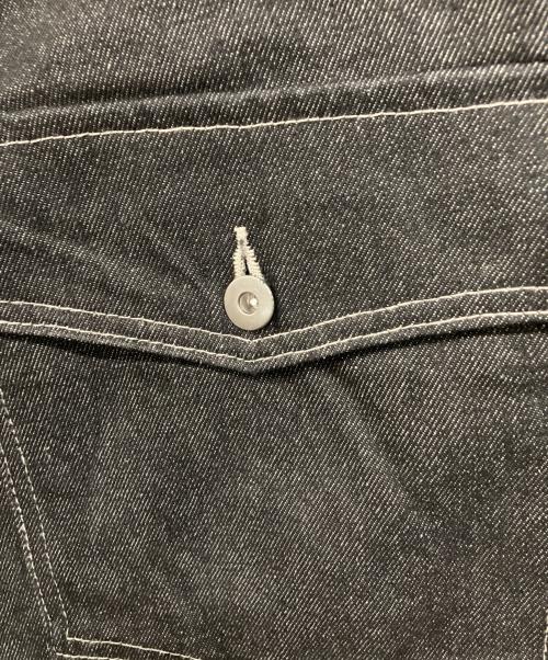 ANDER HUNK（アンダーハンク）ANDER HUNK (アンダーハンク) ワイドデニムパンツ ブラック サイズ:Lの古着・服飾アイテム