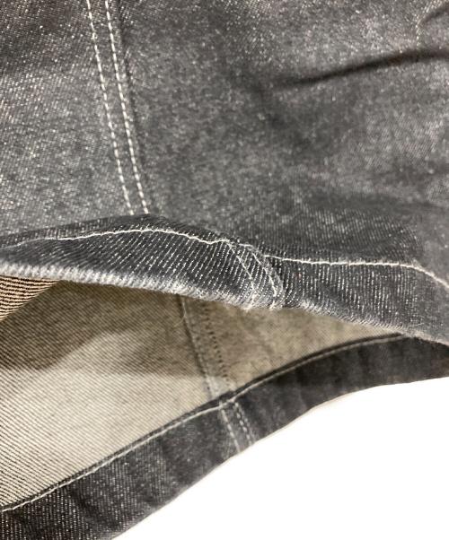 ANDER HUNK（アンダーハンク）ANDER HUNK (アンダーハンク) ワイドデニムパンツ ブラック サイズ:Lの古着・服飾アイテム