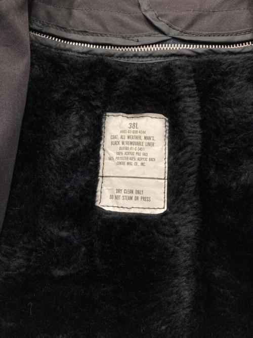 U'S NAVY（ユーエスネイビー）U'S NAVY (ユーエスネイビー) ライナー付ステンカラーコート ブラック サイズ:38の古着・服飾アイテム