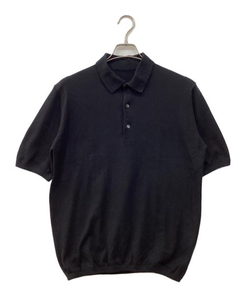+CLOTHET（クロスクローゼット）+CLOTHET (クロスクローゼット) ニットポロシャツ ブラック サイズ:3の古着・服飾アイテム