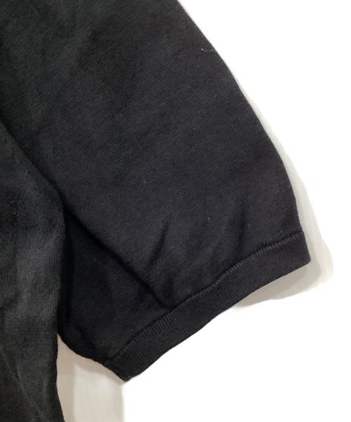 +CLOTHET（クロスクローゼット）+CLOTHET (クロスクローゼット) ニットポロシャツ ブラック サイズ:3の古着・服飾アイテム