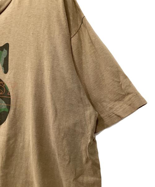 stussy（ステューシー）stussy (ステューシー) カモ Sロゴ Tシャツ ベージュ サイズ:XLの古着・服飾アイテム