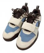 NIKE×Travis Scottナイキ×トラヴィススコット）の古着「ZOOM FIELD JAXX LECHE BLUE/BAROQUE BROWN-PALE IVORY」｜ブルー×アイボリー