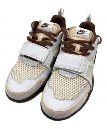 NIKE×Travis Scott（ナイキ×トラヴィススコット）の古着「ローカットスニーカー」｜ブラウン×アイボリー